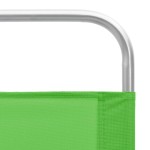 vidaXL Scaune de plajă pliante, 2 buc., verde, material textil vidaXL Scaune de plajă pliante, 2 buc., verde, material textil