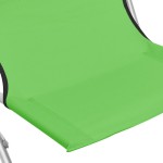 vidaXL Scaune de plajă pliante, 2 buc., verde, material textil vidaXL Scaune de plajă pliante, 2 buc., verde, material textil