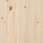 vidaXL Cadru de pat dublu, 135x190 cm, lemn masiv de pin