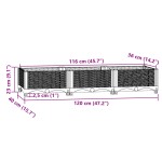 vidaXL Strat înălțat, 120 x 40 x 23 cm, polipropilenă vidaXL Strat înălțat, 120 x 40 x 23 cm, polipropilenă