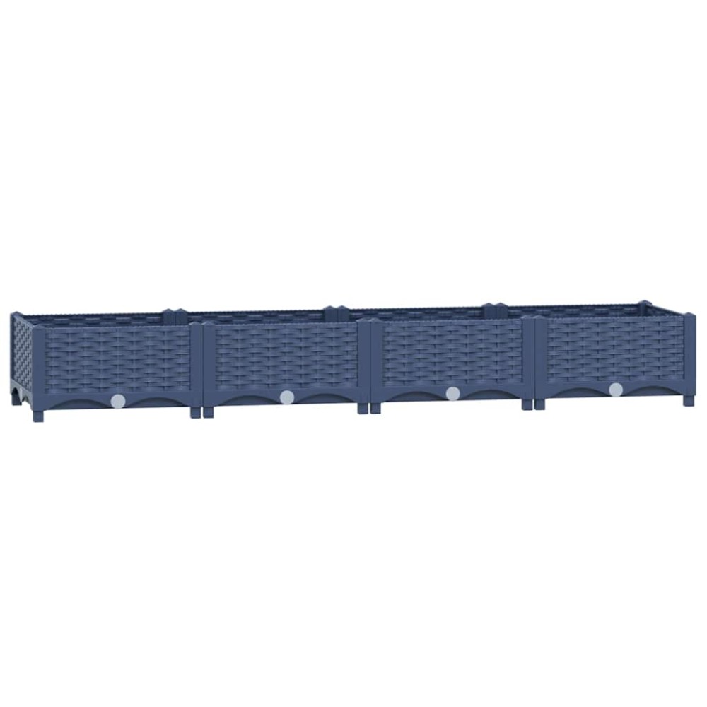 vidaXL Strat înălțat, 160 x 40 x 23 cm, polipropilenă