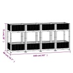 vidaXL Strat înălțat, 160x40x71 cm, polipropilenă