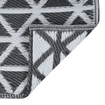 vidaXL Covor de exterior, ARAKIL negru, 120x180 cm, PP