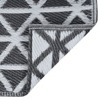 vidaXL Covor de exterior, ARAKIL negru, 160x230 cm, PP