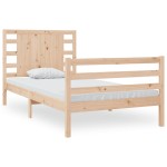 vidaXL Cadru de pat fără saltea, 75x190 cm, lemn masiv de pin