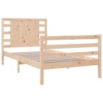 vidaXL Cadru de pat fără saltea, 75x190 cm, lemn masiv de pin