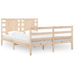 vidaXL Cadru de pat fără saltea, 135x190 cm, lemn masiv de pin vidaXL Cadru de pat fără saltea, 135x190 cm, lemn masiv de pin