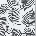 vidaXL Covor de exterior, ARAKIL alb și negru, 160x230 cm, PP