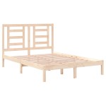 vidaXL Cadru de pat fără saltea, 140x190 cm, lemn masiv de pin