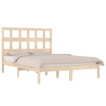 vidaXL Cadru de pat fără saltea, 135x190 cm, lemn masiv de pin