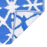 vidaXL Covor de exterior, ARAKIL albastru și alb, 190x290 cm, PP