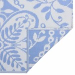 vidaXL Covor de exterior, ARAKIL bleu, 190x290 cm, PP