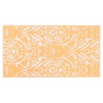 vidaXL Covor de exterior, ARAKIL portocaliu/alb, 80x150 cm, PP