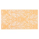 vidaXL Covor de exterior, ARAKIL portocaliu/alb, 160x230 cm, PP