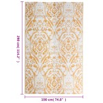 vidaXL Covor de exterior, ARAKIL portocaliu/alb, 190x290 cm, PP