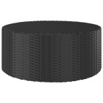 vidaXL Măsuță de ceai, negru, 68x68x30 cm, poliratan vidaXL Măsuță de ceai, negru, 68x68x30 cm, poliratan