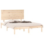 vidaXL Cadru de pat fără saltea, 140x190 cm, lemn masiv de pin