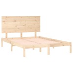 vidaXL Cadru de pat fără saltea, 140x190 cm, lemn masiv de pin