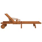 vidaXL Șezlonguri, 2 buc., lemn masiv de acacia