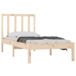 vidaXL Cadru de pat fără saltea, 75x190 cm, lemn masiv de pin