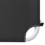 vidaXL Șezlong de plajă, negru, aluminiu și textilenă vidaXL Șezlong de plajă, negru, aluminiu și textilenă