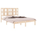 vidaXL Cadru de pat fără saltea, 140x190 cm, lemn masiv de pin vidaXL Cadru de pat fără saltea, 140x190 cm, lemn masiv de pin