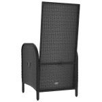 vidaXL Scaune de exterior, 2 buc., negru, poliratan vidaXL Scaune de exterior, 2 buc., negru, poliratan