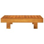 vidaXL Set mobilier grădină perne alb/crem, 2 piese, lemn masiv acacia vidaXL Set mobilier grădină perne alb/crem, 2 piese, lemn masiv acacia