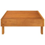 vidaXL Set mobilier grădină perne alb/crem, 2 piese, lemn masiv acacia vidaXL Set mobilier grădină perne alb/crem, 2 piese, lemn masiv acacia