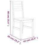 vidaXL Scaune de bucătărie, 8 buc., lemn masiv de acacia