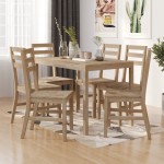 vidaXL Set mobilier de bucătărie, 7 piese, lemn masiv de acacia