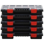 vidaXL Cutii de organizare, 10 buc., 34,5x25x5 cm, polipropilenă