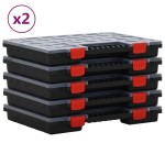 vidaXL Cutii de organizare, 10 buc., 40x30x5 cm, polipropilenă