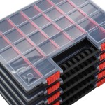 vidaXL Cutii de organizare, 10 buc., 40x30x5 cm, polipropilenă