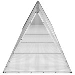vidaXL Cușcă pentru iepuri antracit 504,5x80,5x71 cm oțel galvanizat vidaXL Cușcă pentru iepuri antracit 504,5x80,5x71 cm oțel galvanizat