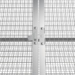 vidaXL Cușcă pentru iepuri, gri, 403,5x80,5x71 cm, oțel galvanizat