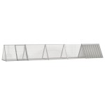 vidaXL Cușcă pentru iepuri, gri, 504,5x80,5x71 cm, oțel galvanizat vidaXL Cușcă pentru iepuri, gri, 504,5x80,5x71 cm, oțel galvanizat