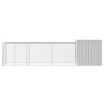 vidaXL Coteț pentru păsări, gri, 400x91x100 cm, oțel galvanizat vidaXL Coteț pentru păsări, gri, 400x91x100 cm, oțel galvanizat