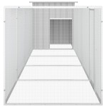 vidaXL Coteț pentru păsări, gri, 500x91x100 cm, oțel galvanizat vidaXL Coteț pentru păsări, gri, 500x91x100 cm, oțel galvanizat