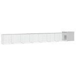 vidaXL Coteț pentru păsări, gri, 700x91x100 cm, oțel galvanizat vidaXL Coteț pentru păsări, gri, 700x91x100 cm, oțel galvanizat