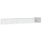 vidaXL Coteț pentru păsări, gri, 800x91x100 cm, oțel galvanizat vidaXL Coteț pentru păsări, gri, 800x91x100 cm, oțel galvanizat