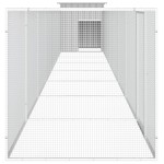 vidaXL Coteț pentru păsări, gri, 800x91x100 cm, oțel galvanizat vidaXL Coteț pentru păsări, gri, 800x91x100 cm, oțel galvanizat