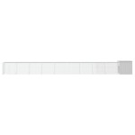 vidaXL Coteț pentru păsări, gri, 1000x91x100 cm, oțel galvanizat vidaXL Coteț pentru păsări, gri, 1000x91x100 cm, oțel galvanizat