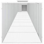 vidaXL Coteț pentru păsări, gri, 1000x91x100 cm, oțel galvanizat vidaXL Coteț pentru păsări, gri, 1000x91x100 cm, oțel galvanizat