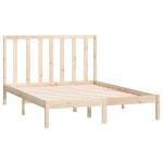 vidaXL Cadru de pat fără saltea, 135x190 cm, lemn masiv de pin vidaXL Cadru de pat fără saltea, 135x190 cm, lemn masiv de pin