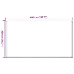 vidaXL Covor pentru cort, antracit, 200x400 cm vidaXL Covor pentru cort, antracit, 200x400 cm