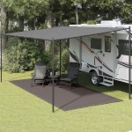 vidaXL Covor pentru cort, antracit, 250x550 cm vidaXL Covor pentru cort, antracit, 250x550 cm