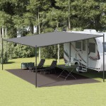 vidaXL Covor pentru cort, antracit, 400x600 cm vidaXL Covor pentru cort, antracit, 400x600 cm