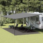 vidaXL Covor pentru cort, antracit, 400x700 cm vidaXL Covor pentru cort, antracit, 400x700 cm