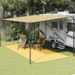 vidaXL Covor pentru cort, bej, 250x500 cm vidaXL Covor pentru cort, bej, 250x500 cm